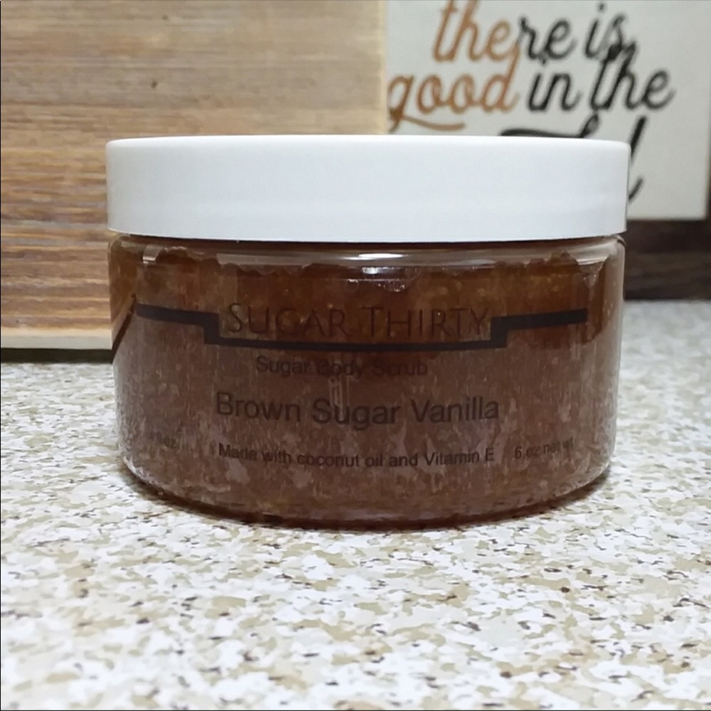 Brown sugar vanilla body scrub